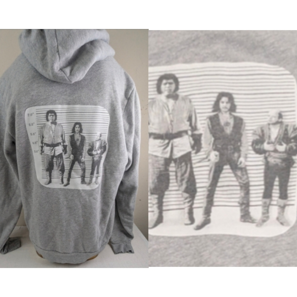 The Princess Bride Repurposed Grey Hoodie Andrea the Giant Large